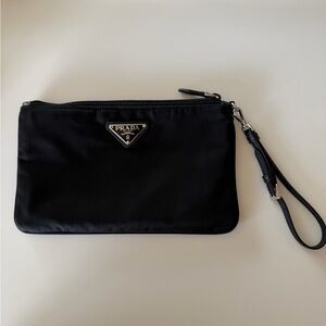 Prada Black Nylon Pouch